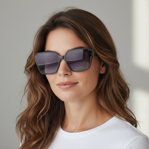 Gucci Women Polarized Sunglasses | Black | Gradient Lens | New | No Box - Picture 7 of 15